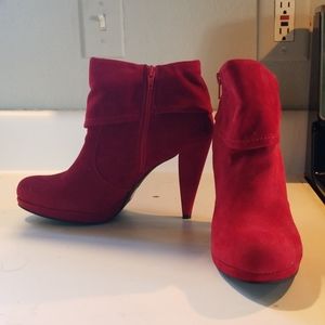 Red Ankle Boots